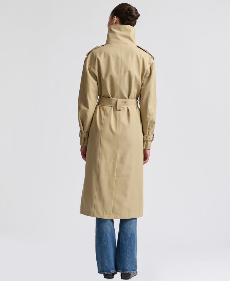Women's Funnel Neck Slouchy Trench Coat