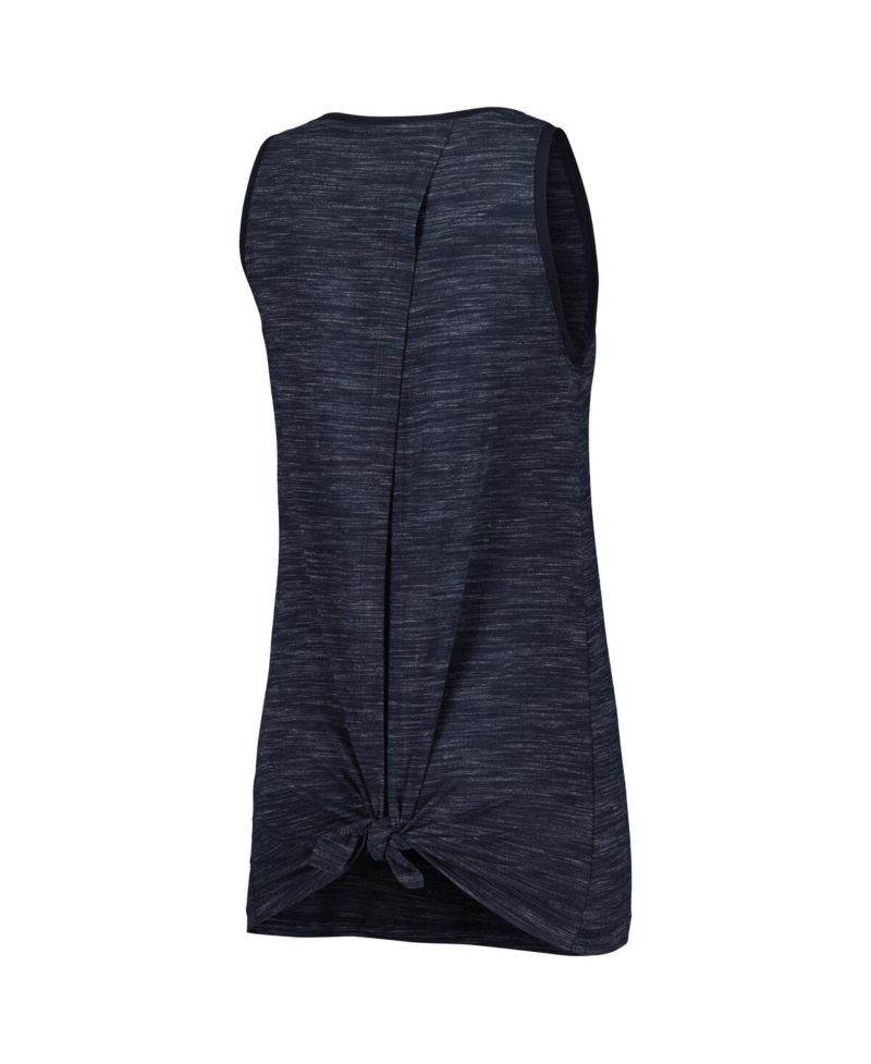 Women's Navy Boston Red Sox Space-Dye Active Tank Top