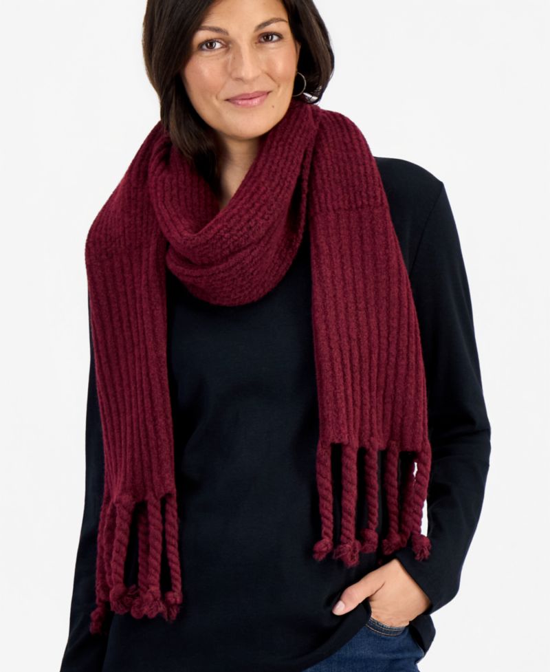 Women's Classic Ribbed Scarf