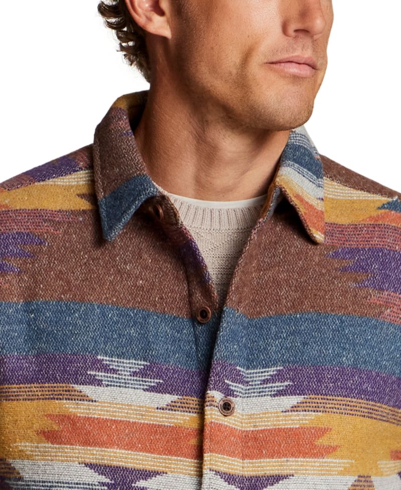 Men's Unlined Southwest Shirt Jacket