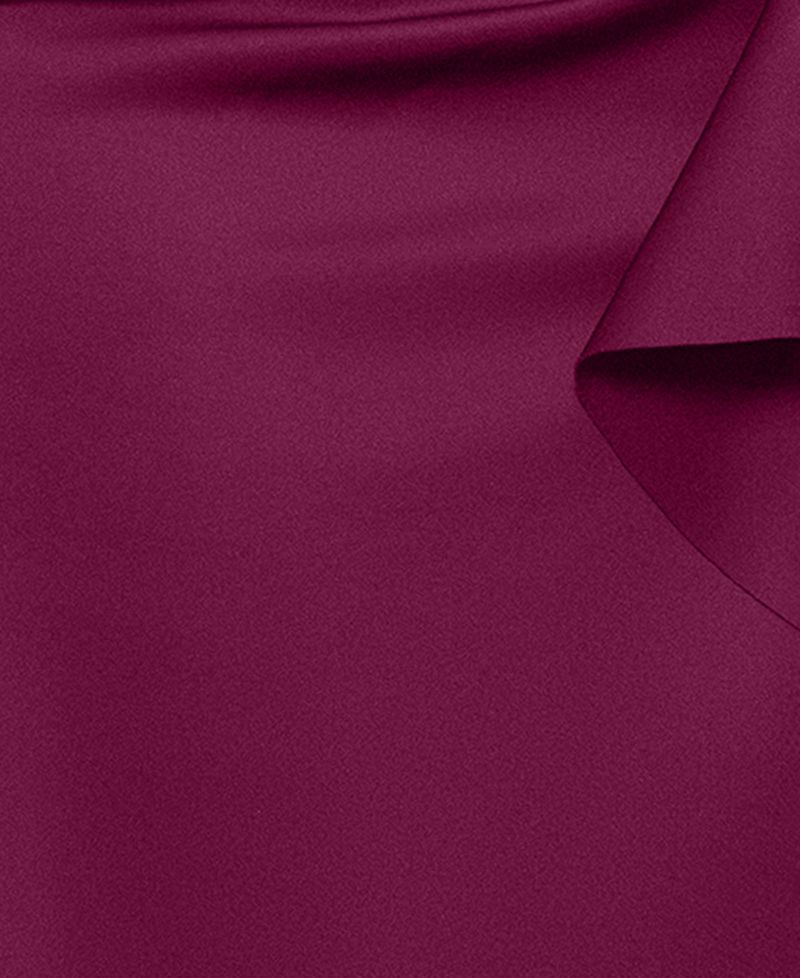 Women's Scuba Off-The-Shoulder Gown