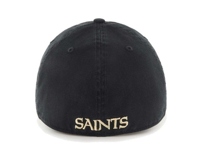47 Brand Men's Black New Orleans Saints Franchise Logo Fitted Hat