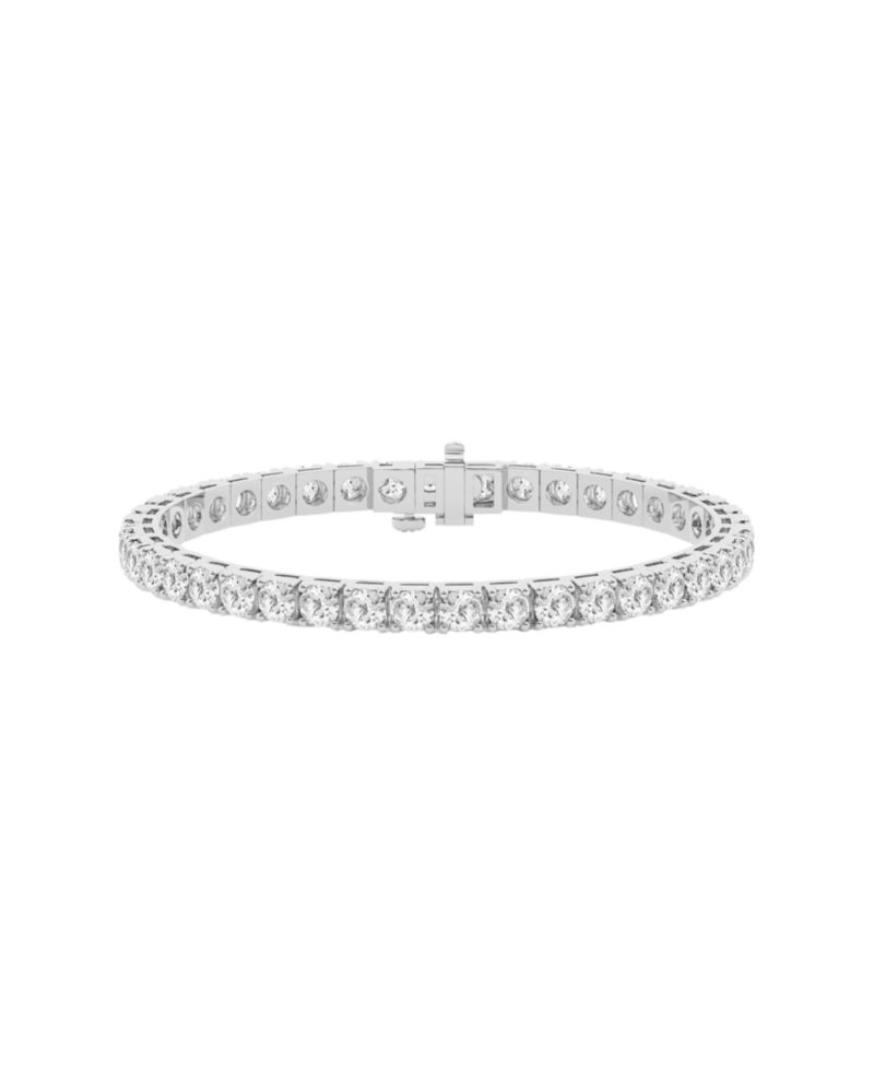 Men's Lab Grown Diamond (12 ct. t.w.) Bracelet in Sterling Silver