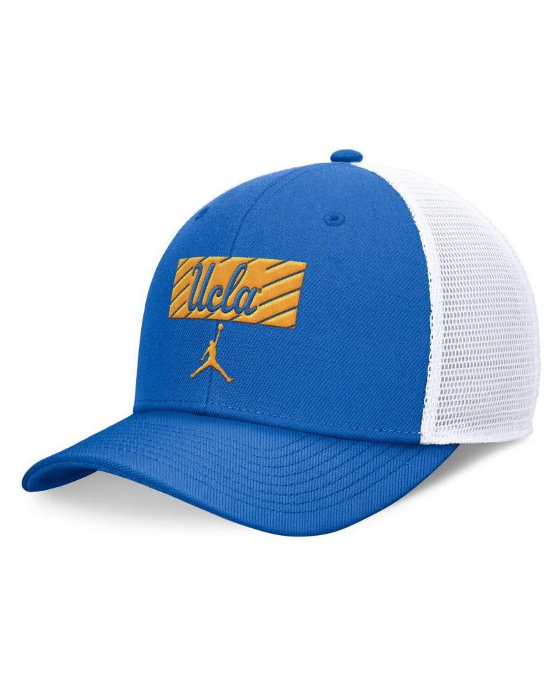 Men's Blue/White UCLA Bruins 2024 Sideline Trucker Adjustable Hat