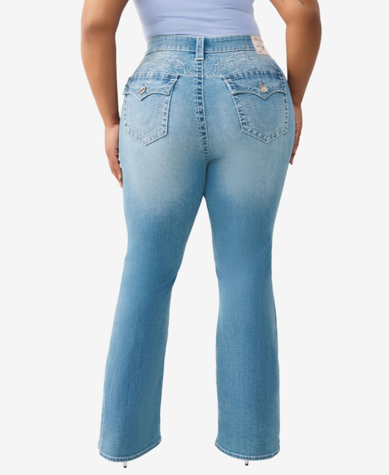 Plus Size Tattoo Becca Bootcut Big T Flap Jeans
