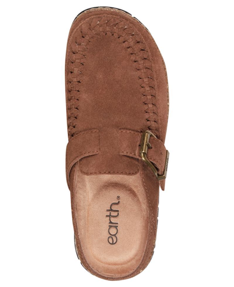 Women's Eileen Woven Suede Footbed Clogs