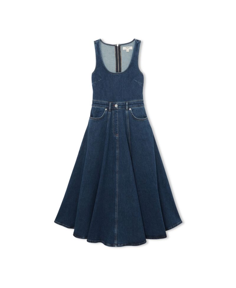Women's Rosie Waisted Denim Midi Dress