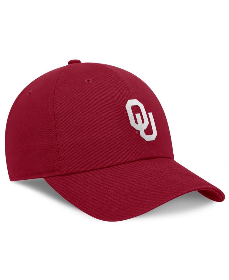 Men's Crimson Oklahoma Sooners Club Adjustable Hat