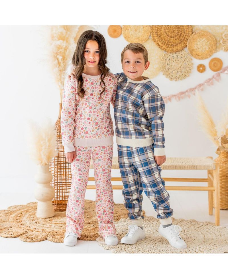 Toddler Boys Plaid Sweatshirt
