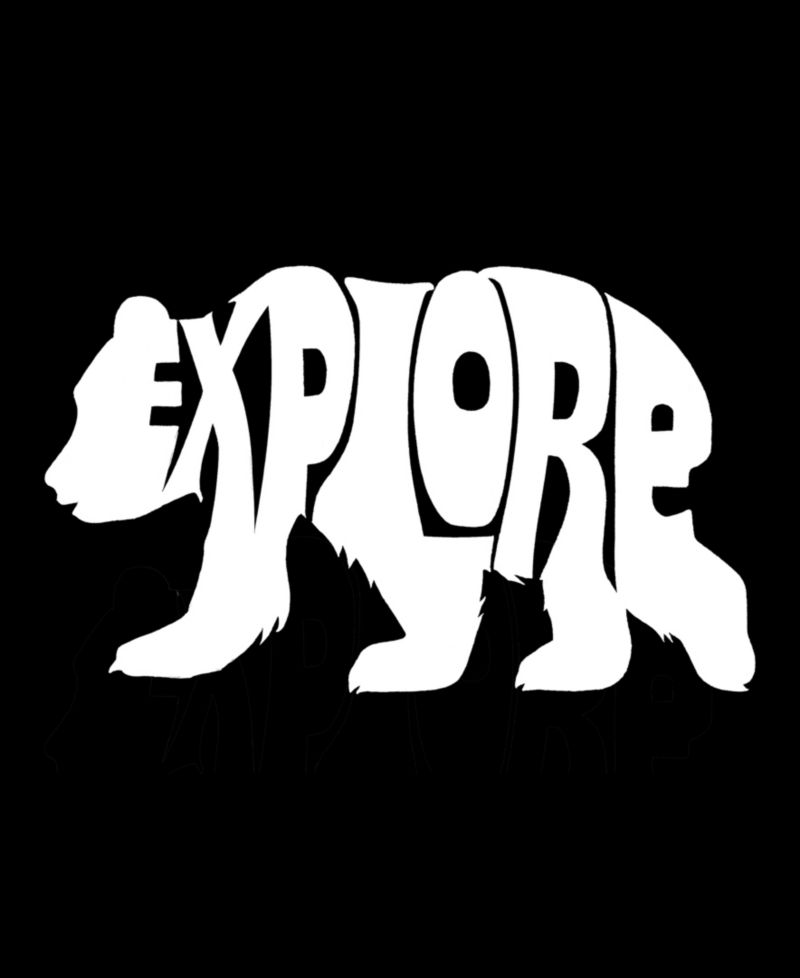Men's Explore Word Art Graphic Tank Top