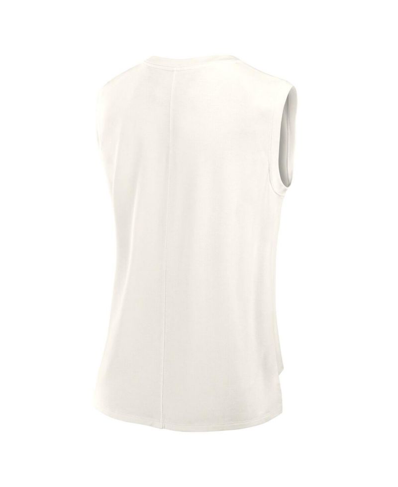 Women's Cream Dallas Cowboys Studio Embrace Tank Top