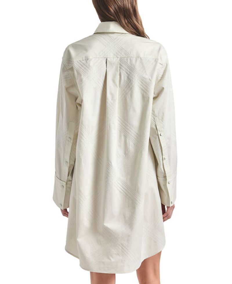 Women's Piper Embroidered Point Collar Shirt Dress