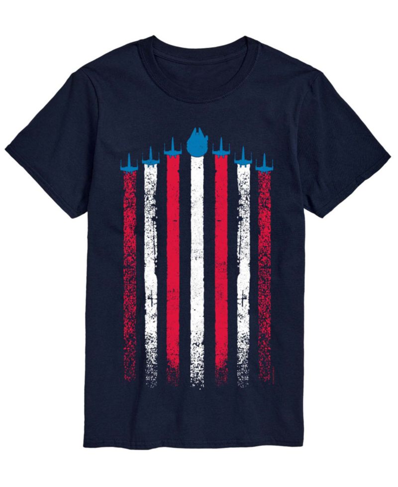 Men's Star Wars Flag Ships Short-Sleeve Graphic T-Shirt