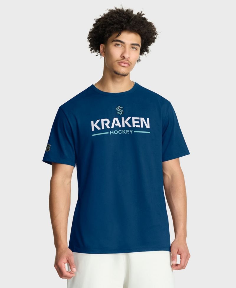 Men's Deep Sea Blue Seattle Kraken Authentic Pro Primary T-Shirt