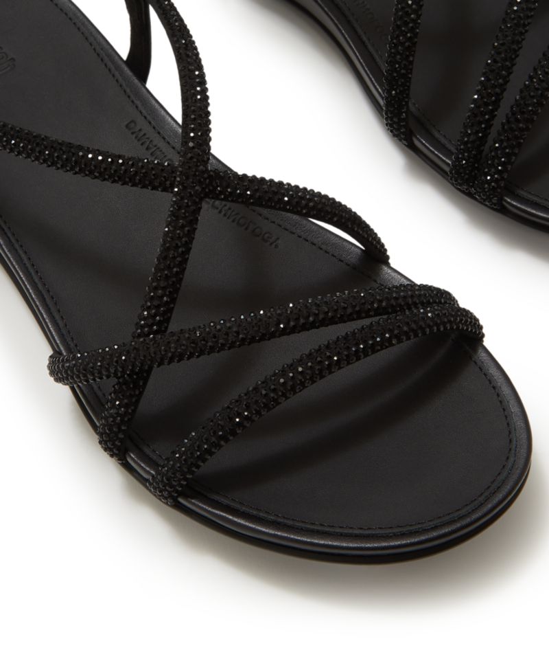 Women's Gracie Crystal Strap Open Toe Sandals
