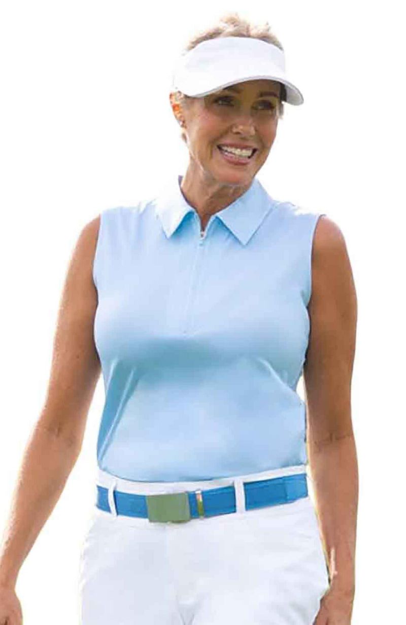 Women's Sleeveless Semi-Fitted Golf Polo