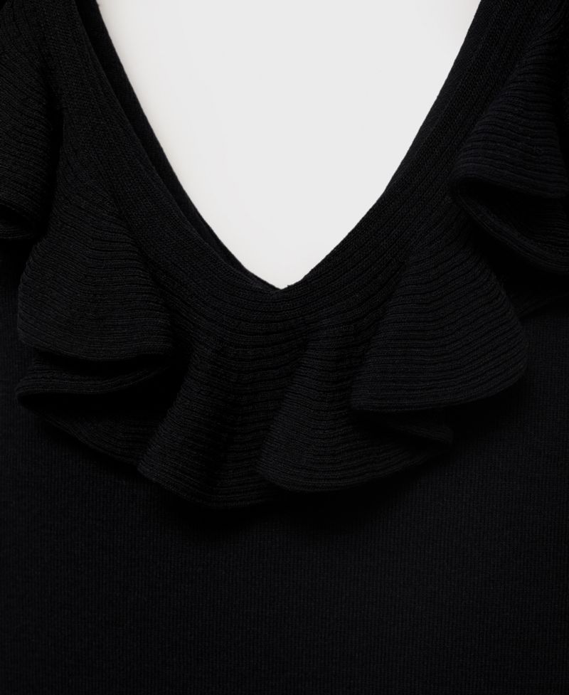Women's Ruffle Knit Top