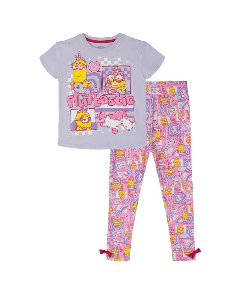Girl's (5-12) Two-Piece T-Shirt and Leggings Set