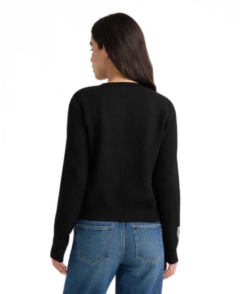 Women's Fitted Long-Sleeve Cardigan
