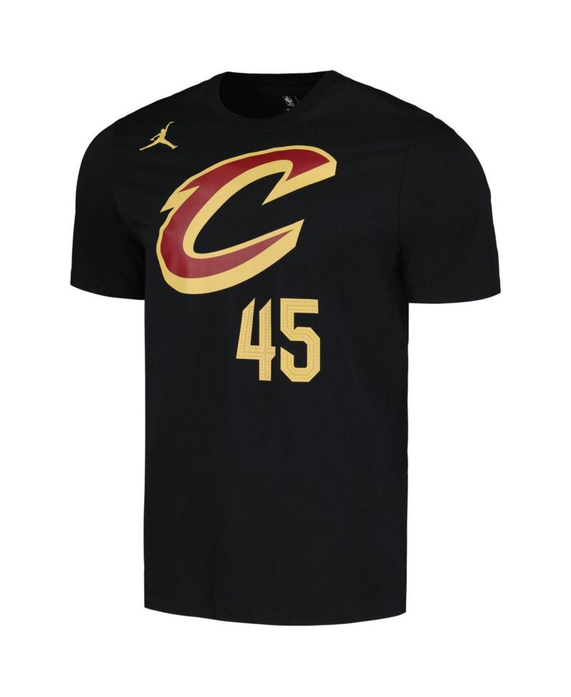 Men's Donovan Mitchell Black Cleveland Cavaliers 2022/23 Statement Edition Name and Number T-shirt