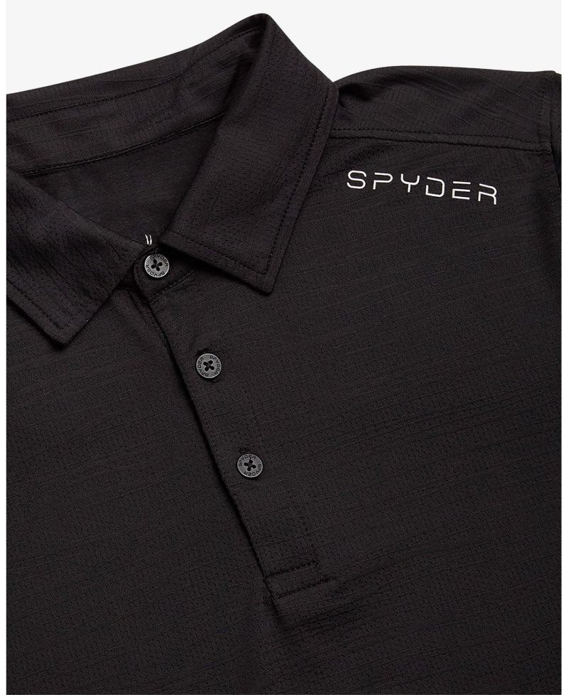 Men's Jacquard Knit Polo Shirt