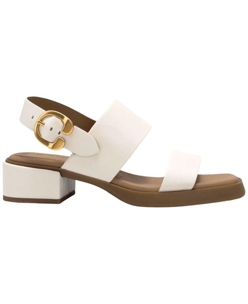 Women's Dove Low Heeled Square Toe Dress Sandals