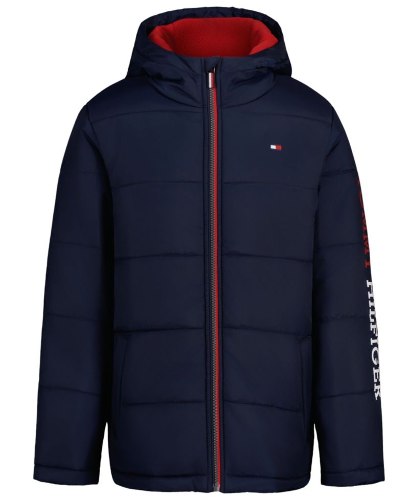 Boys' 4-7 Logo Puffer Jacket