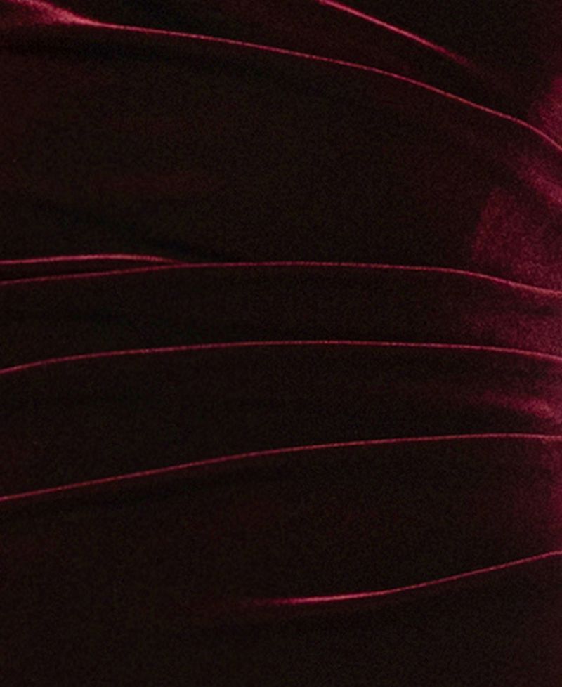 Women's Off-the-Shoulder Velvet Ruched Gown