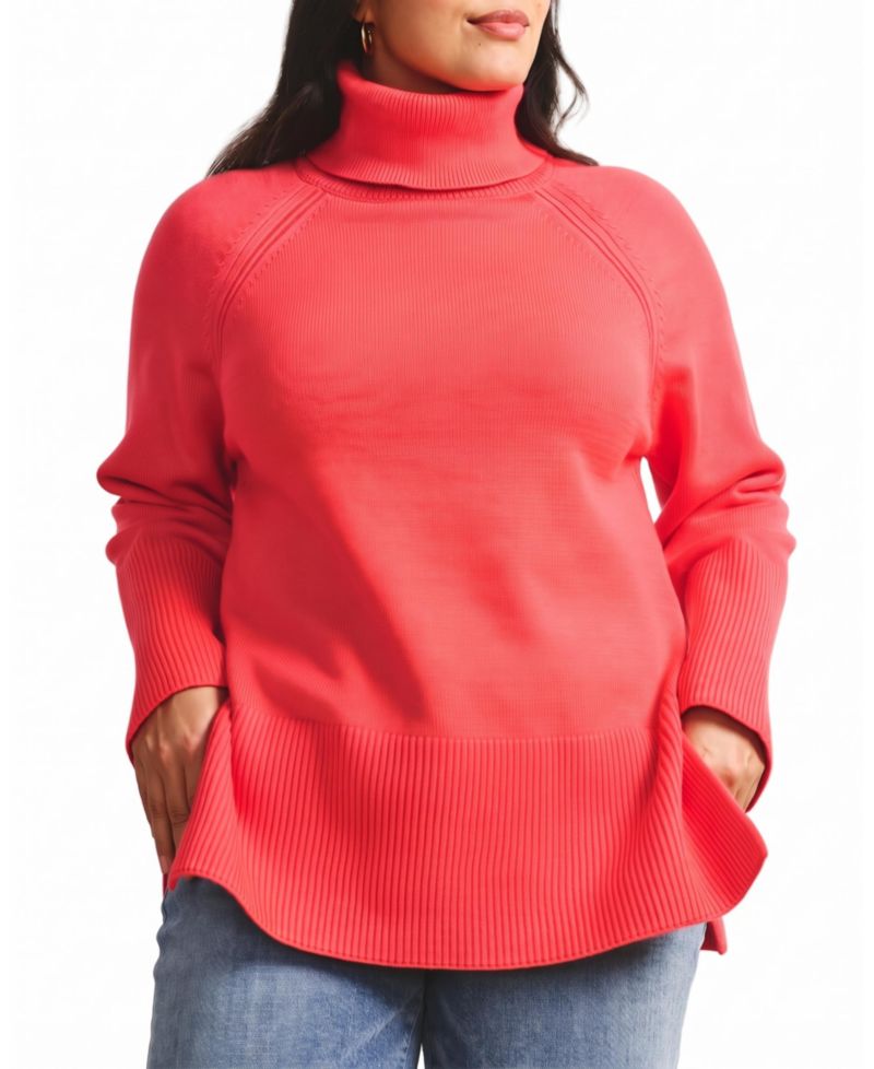 Plus Size Better Than Wool Oversize Turtleneck Sweater