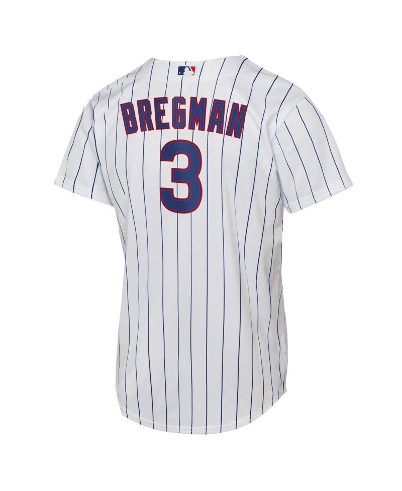 Big Boys and Girls Alex Bregman White Chicago Cubs Home Replica Jersey