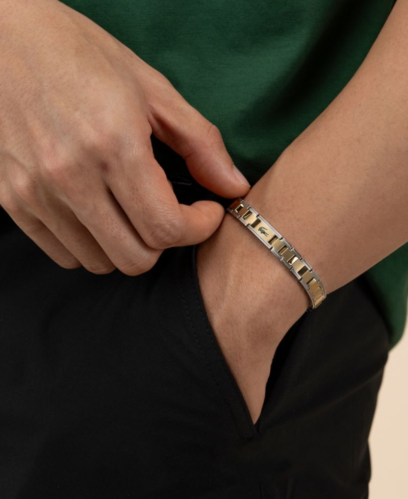 Men's Metropole Edge Two-Tone Stainless Steel Bracelet