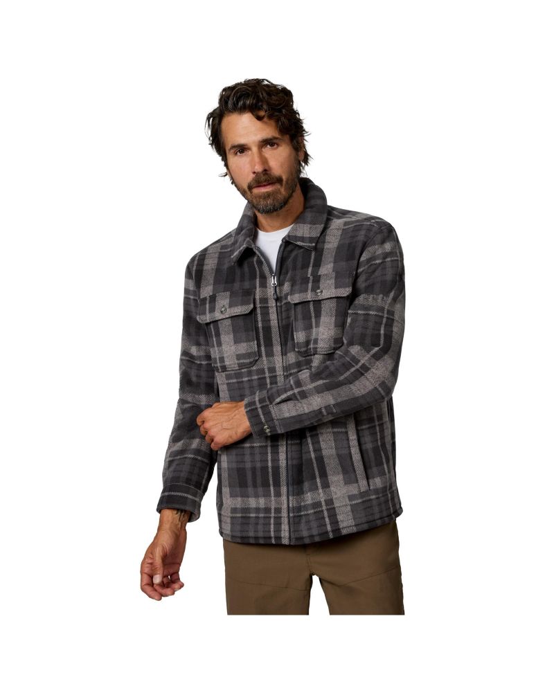 Men's Mountain Peak Chill Out Fleece Sherpa-Lined Shirt Jacket