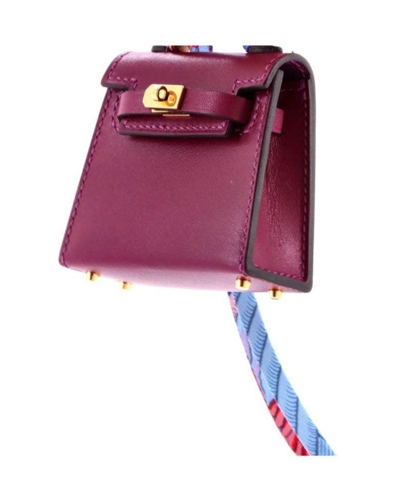 Pre-Owned Hermes Kelly Twilly Bag Charm Tadelakt