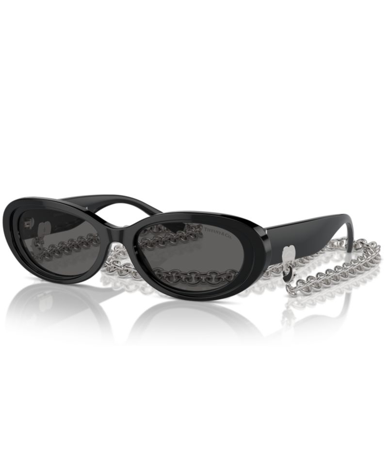 Women's Oval Sunglasses w/Chain, Tf4221
