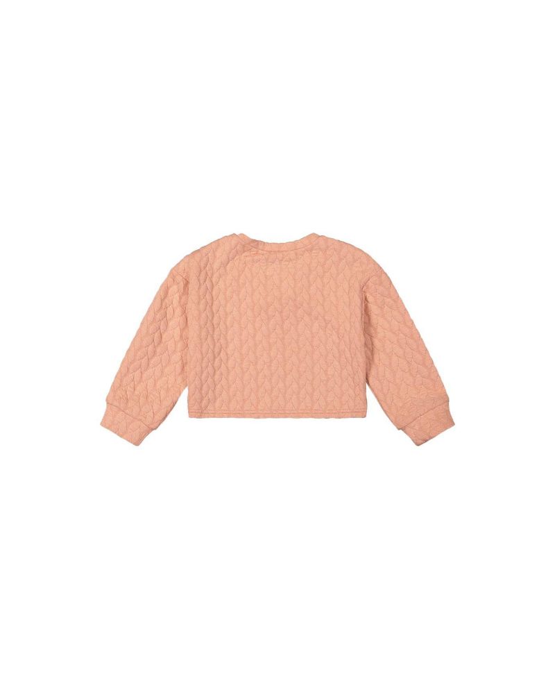 Little and Big Girl 6-14 Jacquard Sweatshirt