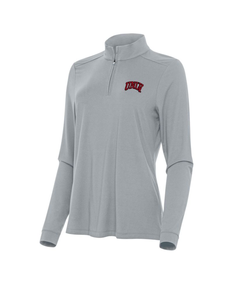 Women's Gray UNLV Rebels Intent Quarter-Zip Top