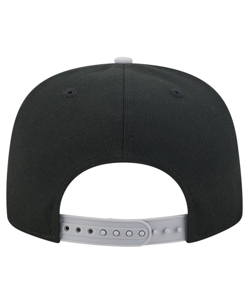 Men's Black/Gray Chicago White Sox Chenille Gradient A-Frame 9FIFTY Snapback Hat