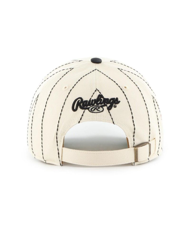x Rawlings Men's Natural/Black San Francisco Giants Pinstripe Clean Up Adjustable Hat