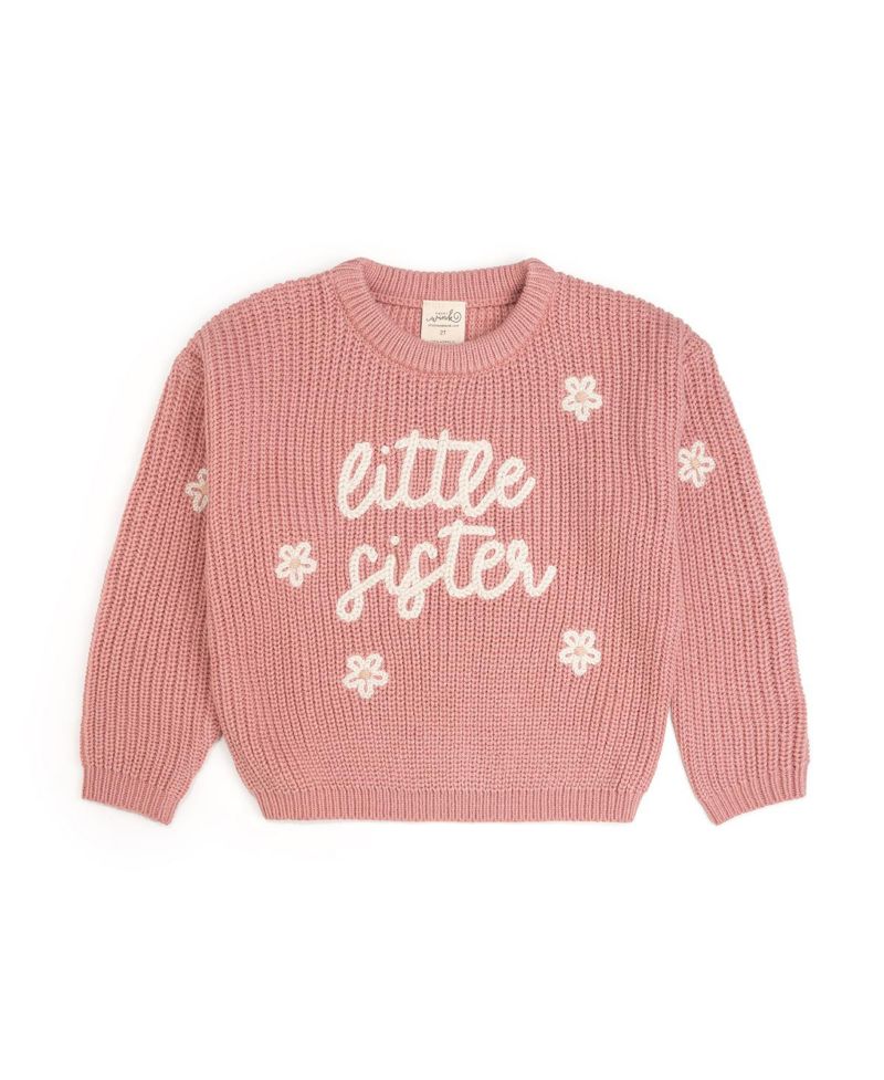 Little Girls Little Sister Knit Sweater