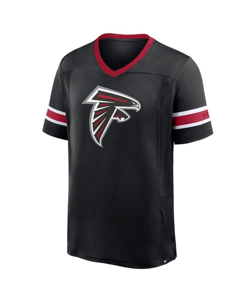 Men's Black Atlanta Falcons Hometown Premium Hashmark V-Neck T-Shirt