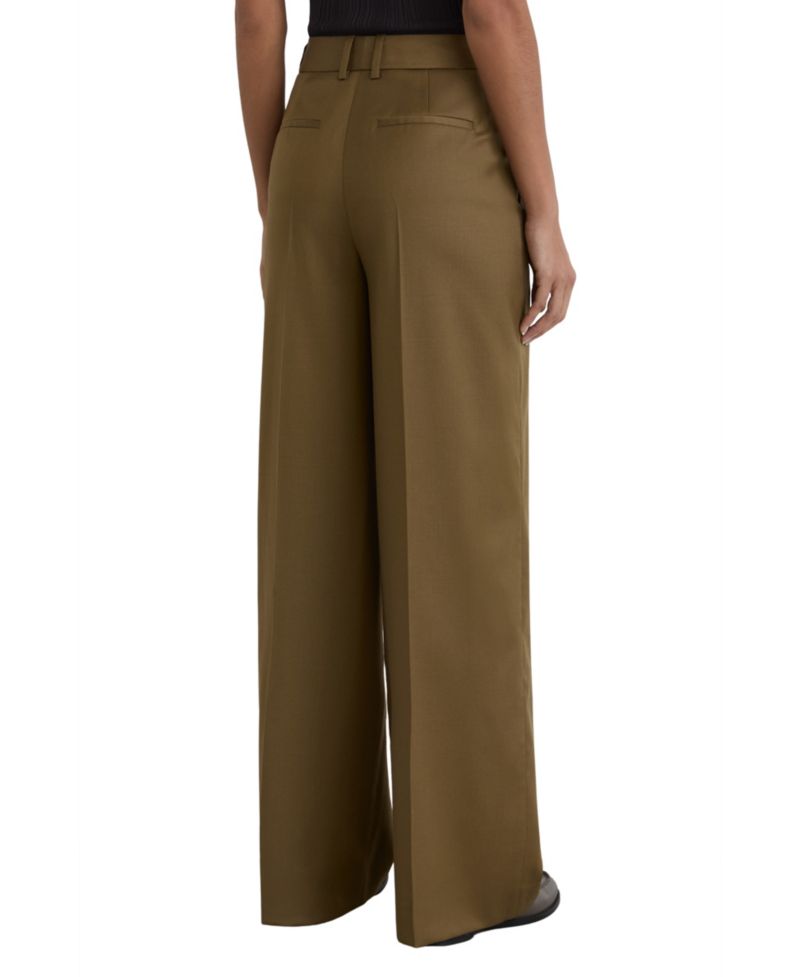 Women's Adie Wool-Blend Wide-Leg Trousers
