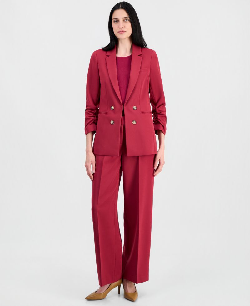 Women's Faux Double-Breasted Blazer