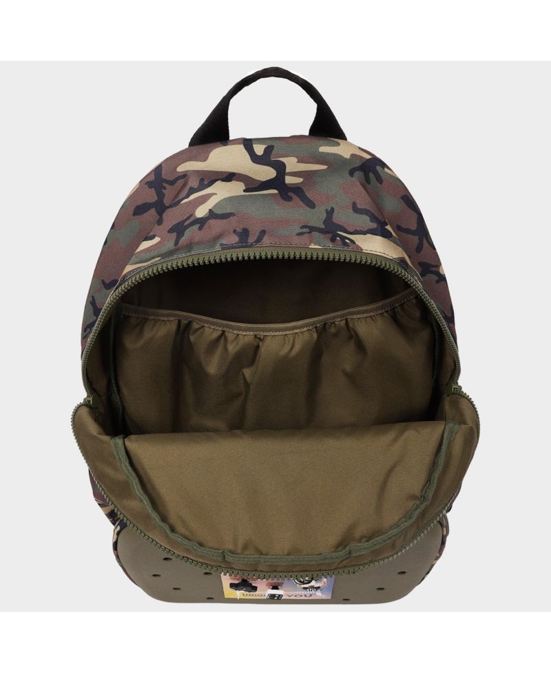 Camo Back to School Backpack with EVA Front Pocket Customizable Jibbitz Backpack