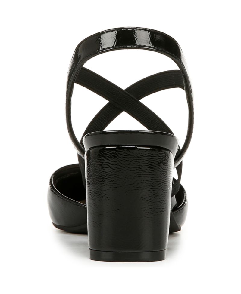 Women's April Block Heel Ankle Strap Slingback Pumps