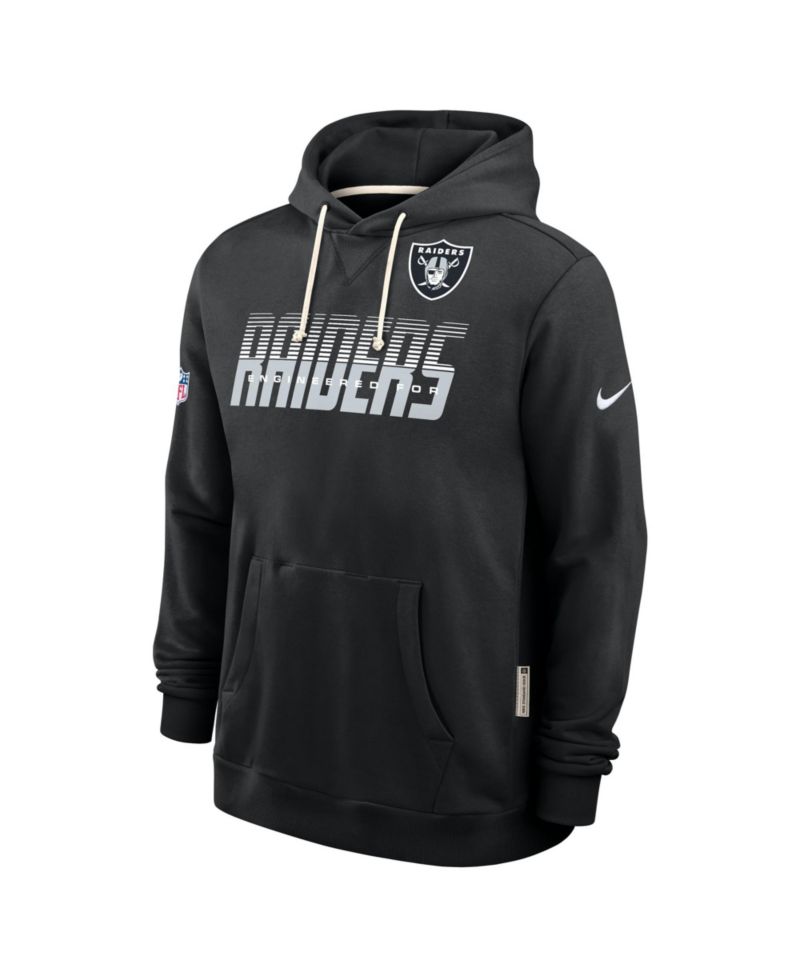 Men's Black Las Vegas Raiders Sideline Standard Issue Top Prospect Dri-FIT Hoodie