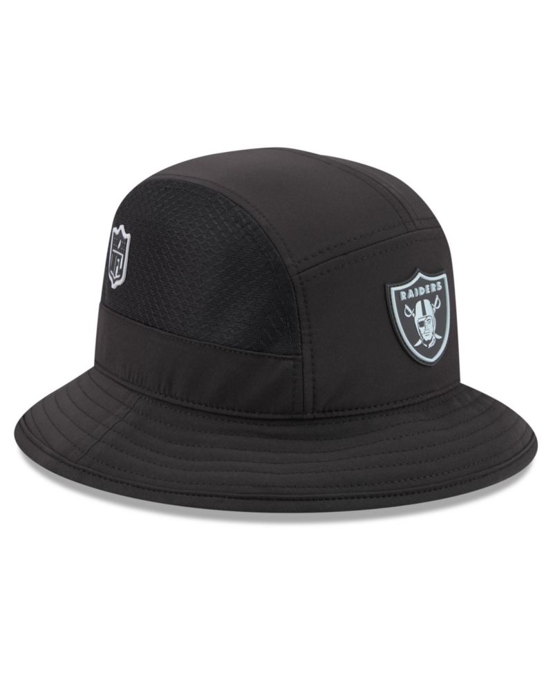 Men's Black Las Vegas Raiders 2026 Sideline Bucket Hat