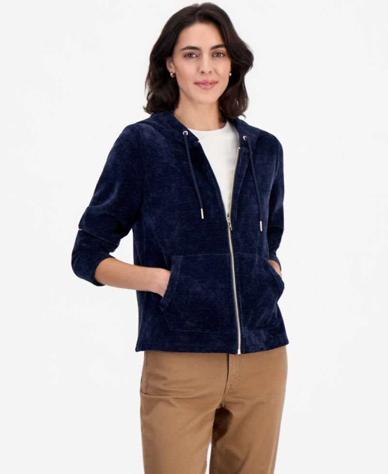 Women's Full-Zip Double-Rib Hoodie