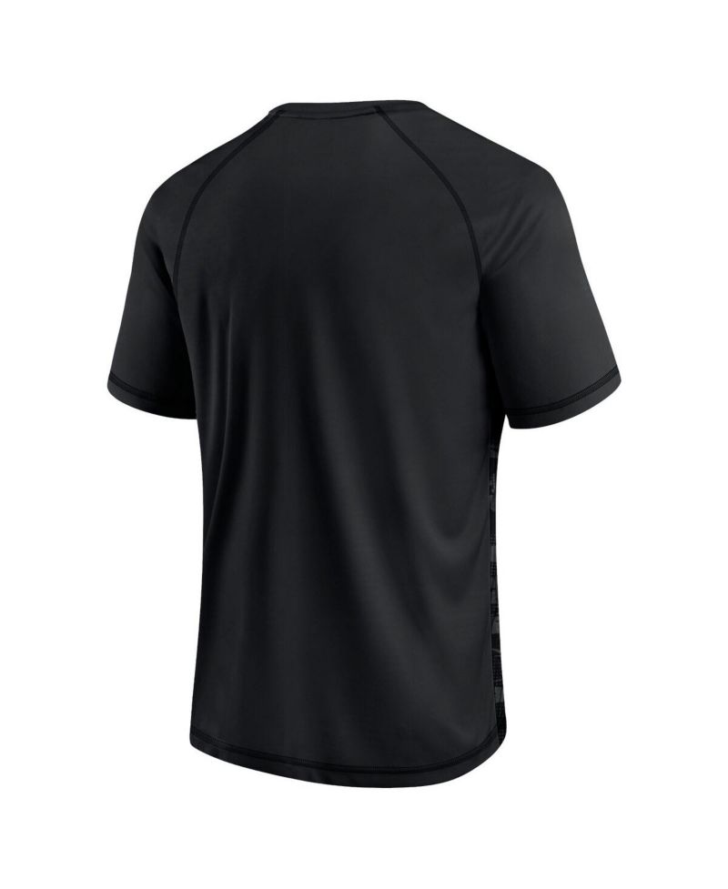 Men's Black Las Vegas Raiders Hail Mary Raglan T-shirt