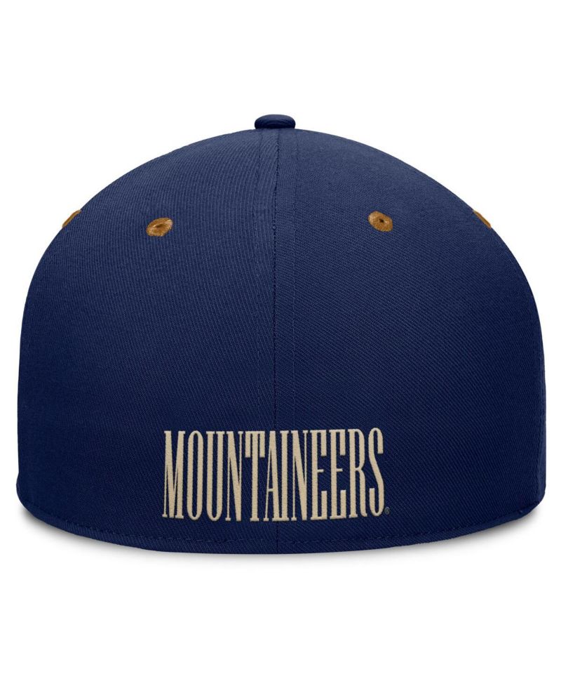 Men's Navy/Brown West Virginia Mountaineers Noboa Fitted Hat