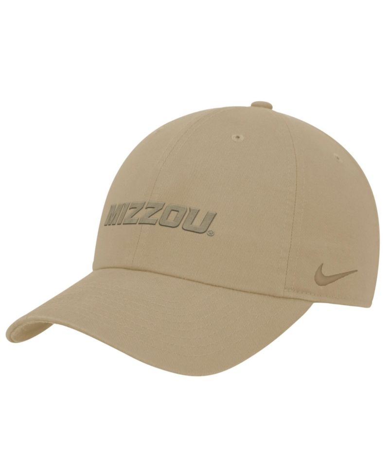 Men's Beige Missouri Tigers Club Adjustable Hat